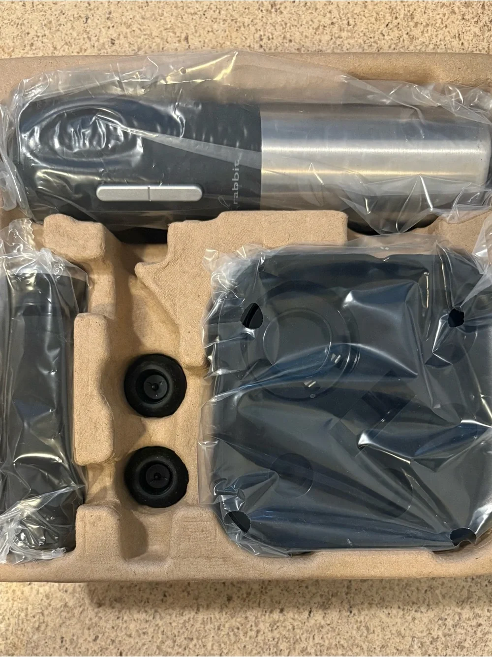 Rabbit Pro Electric Wine Opener Set - Black & Stainless